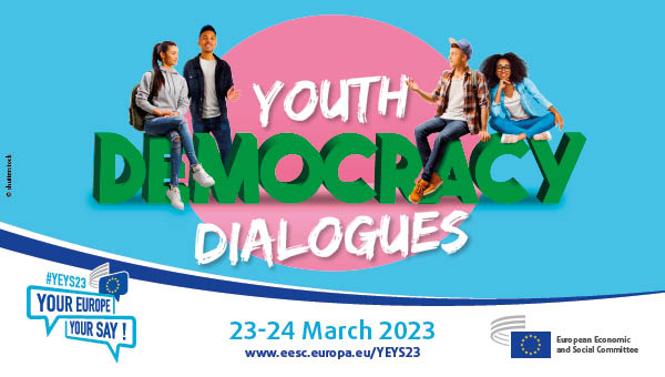 Invitation to YEYS 2023 – Youth Democracy Dialogues (Diálogos juveniles sobre la democracia)